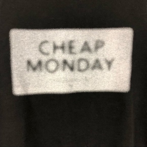 Cheap Monday Blurry Logo Shrunken Sweatshirt - Picture 5 of 6